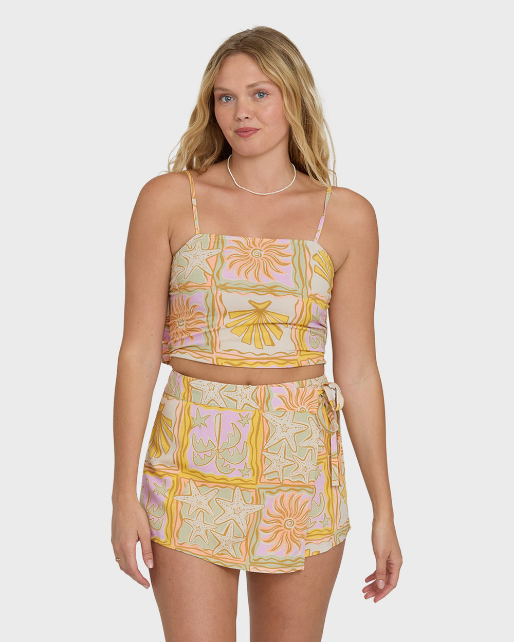 BL000234W_SLI_OM-F.jpg Your Crush Printed Mini Skort - Sweet Lilac - Image 1