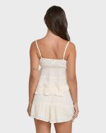Sol Mate Mini Woven Shorts - White Cap - Image 3