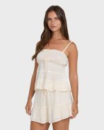 Sol Mate Mini Woven Shorts - White Cap - Image 4
