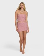 So Micro Mini Skirt - Pink Sunset - Image 5