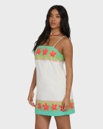 Sun Rays Mini Dress - Salt Crystal - Image 3