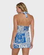 Sea Glow Mini Dress - True Blue - Image 2