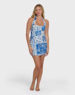 Sea Glow Mini Dress - True Blue - Image 4