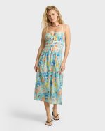 Palm Grove Midi Dress - Dream Blue - Image 4
