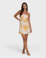 Floral Trippin Mini Dress - Salt Crystal - Image 4