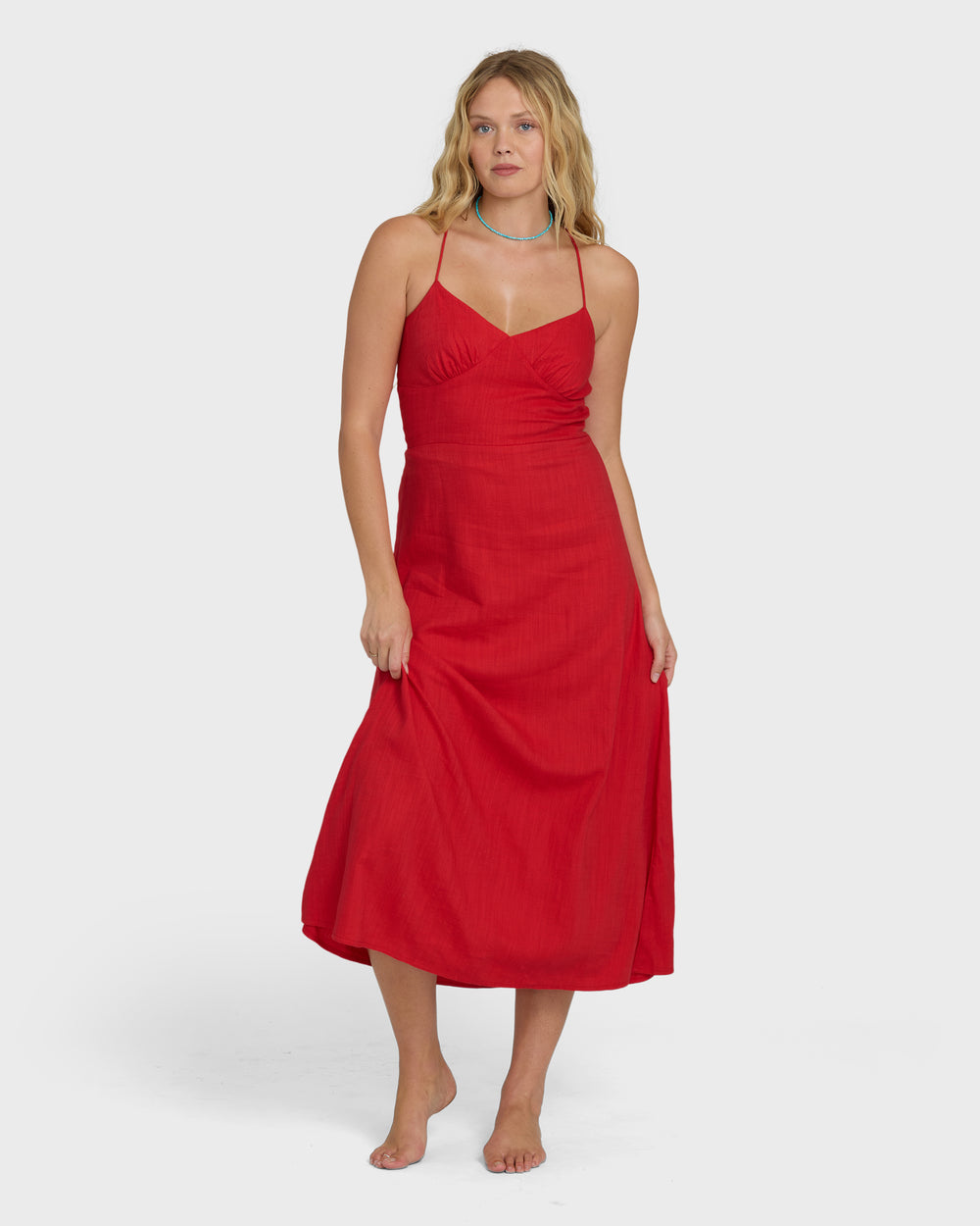 BL000257W_FTR_OM-F.jpg Take It Back Maxi Dress - Fiesta Red - Image 1