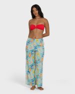 Palm Grove Elastic Waist Pants - Dream Blue - Image 4