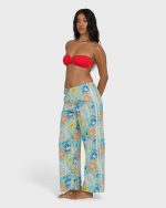 Palm Grove Elastic Waist Pants - Dream Blue - Image 3