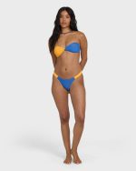 Tanlines Twist Bandeau Bikini Top - True Blue - Image 4
