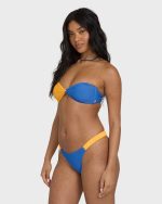Tanlines Twist Bandeau Bikini Top - True Blue - Image 3