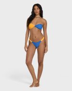Tanlines Sunni Scrunch Bikini Bottoms - True Blue - Image 4