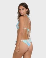 Picnic Tie-Side Tanga Bikini Bottoms - Dream Blue - Image 6