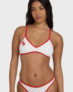 Picnic V Cross-Back Bralette Bikini Top - Salt Crystal - Image 5