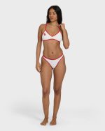 Picnic V Cross-Back Bralette Bikini Top - Salt Crystal - Image 4