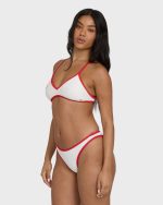 Picnic V Cross-Back Bralette Bikini Top - Salt Crystal - Image 3