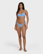 Mini Wave Check Helena Underwire Bikini Top - True Blue - Image 4