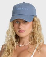 Curved Bill Dad Cap Hat - Blue Smoke