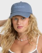 Curved Bill Dad Cap Hat - Blue Smoke - Image 2