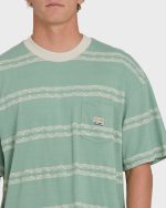 Baxter Short Sleeve Knit T-Shirt - Granite Green - Image 5