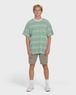Baxter Short Sleeve Knit T-Shirt - Granite Green - Image 4