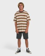 Baxter Short Sleeve Knit T-Shirt - Oatmeal - Image 6