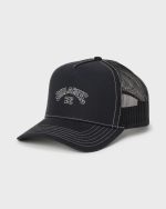 Peaked Trucker Hat - Black - Image 3