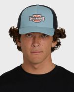 Walled Trucker Hat - Blue Fog