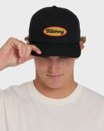 Caution Snapback Hat - Black - Image 2