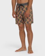 Good Times Lo Tide 17" Boardshorts - Rust - Image 4