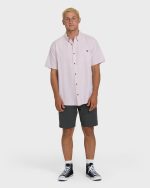 All Day Short Sleeve Woven Shirt - Ash Rose - Image 4