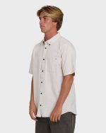 All Day Short Sleeve Woven Shirt - Khaki - Image 3