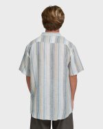 All Day Stripe Short Sleeve Shirt - Blue/White - Image 2