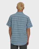 All Day Stripe Short Sleeve Shirt - Blue Fog - Image 2
