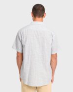 All Day Stripe Short Sleeve Woven Shirt - Off White - Image 2