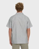 Sundays Jacquard Short Sleeve Woven Shirt - Fog Gray - Image 2