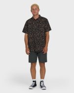 Sundays Mini Short Sleeve Woven Shirt - Black - Image 4
