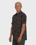 Sundays Mini Short Sleeve Woven Shirt - Black - Image 3
