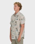 Sundays Short Sleeve Woven Shirt - Fog - Image 4