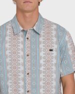 Sundays Short Sleeve Woven Shirt - Blue Fog - Image 5