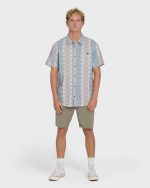 Sundays Short Sleeve Woven Shirt - Blue Fog - Image 4
