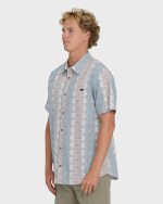 Sundays Short Sleeve Woven Shirt - Blue Fog - Image 3