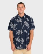 Sundays Short Sleeve Woven Shirt - True Navy