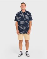 Sundays Short Sleeve Woven Shirt - True Navy - Image 3