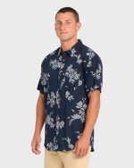Sundays Short Sleeve Woven Shirt - True Navy - Image 4
