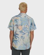 Sundays Lounge Short Sleeve Woven Shirt - Blue Horizon - Image 2