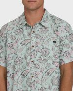 Sundays Lounge Short Sleeve Woven Shirt - Mist Green - Image 5
