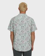Sundays Lounge Short Sleeve Woven Shirt - Mist Green - Image 2