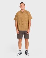 Cordoba Short Sleeve Cotton Shirt - Rubber - Image 3