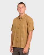Cordoba Short Sleeve Cotton Shirt - Rubber - Image 4