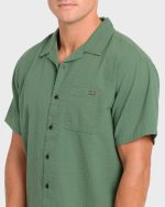 Victoria Vacay Short Sleeve Woven Shirt - Sea Spray - Image 5